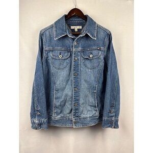 Women’s Vintage Tommy Hilfiger 1X Light Blue Washed Jean Jacket